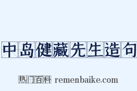 中岛健藏先生造句是什么意思的图片
